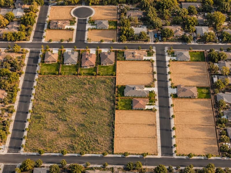 Rendering: Community aerial, from the lot map